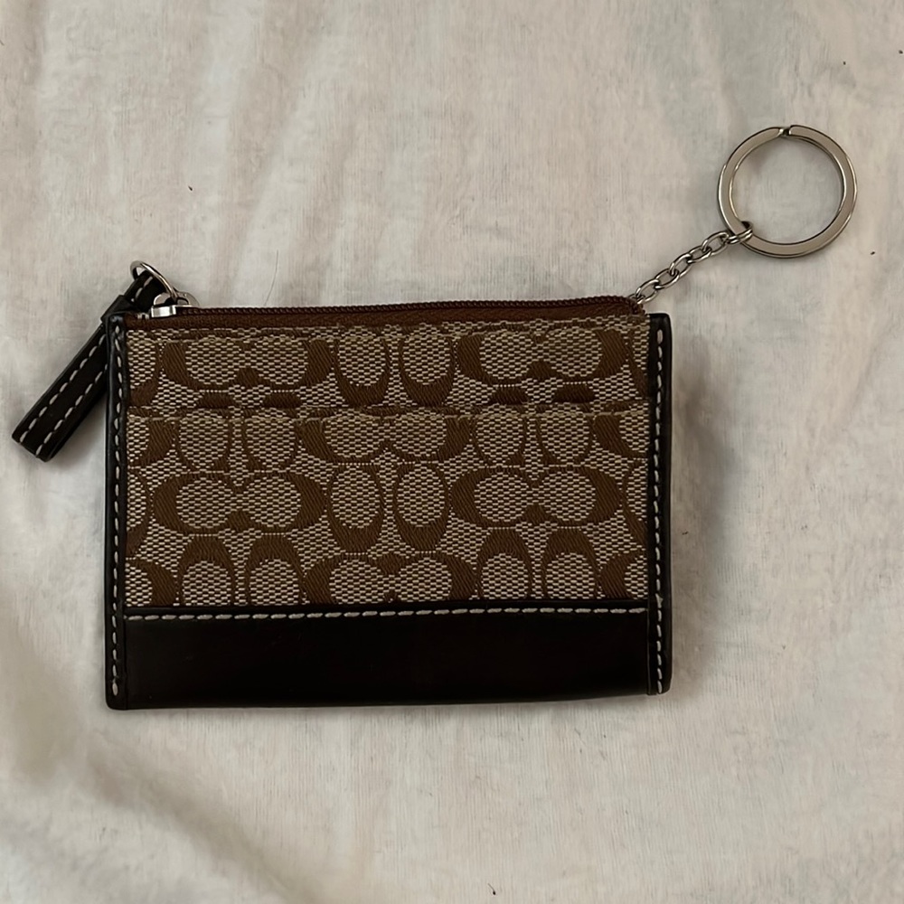 Coach Keychain with card slots